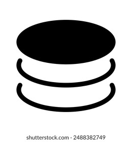 Plate Icon Vector Symbol Design Illustration