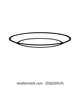 Plate Icon Vector symbol illustration 