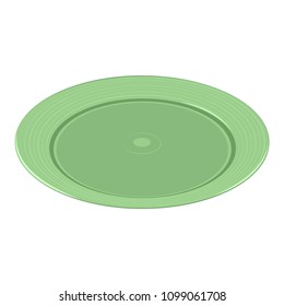 Plate isolated on white background