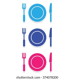 Plate knife and fork Vector EPS10, Great for any use