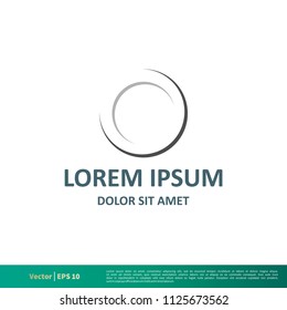 plate line icon vector logo template