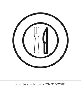 plate line new vector icon template