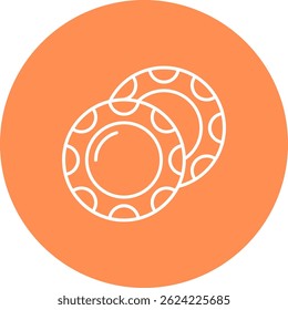 Design de ícone de vetor Plate Line