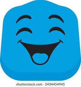 Plate mascot cartoon character with different expressions, happy mood, sad, angry, facial expressions and different emotions.