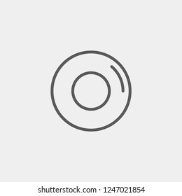 Plate Modern Simple UI Vector icon
