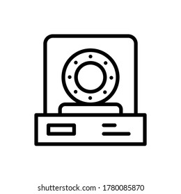 Plate, museum icon. Simple line, outline vector elements of historical things icons for ui and ux, website or mobile application