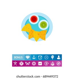Plate of nachos icon