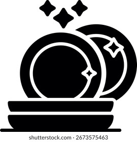 Plate Neu Kreatives Symbol Design Vektor
