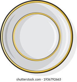 Plate. Plate on a light background.	