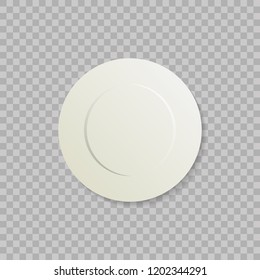 Plate on transparent background