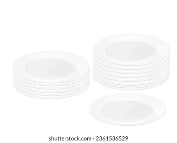 Plate on a white background.