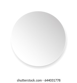 A plate on a white background. Vector illustration