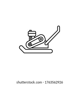 plate outline Icon. construction vector illustration on white background