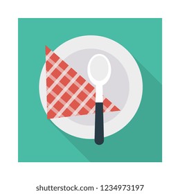 plate   restaurant   spoon  