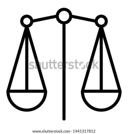 Plate scales icon. Outline plate scales vector icon for web design isolated on white background