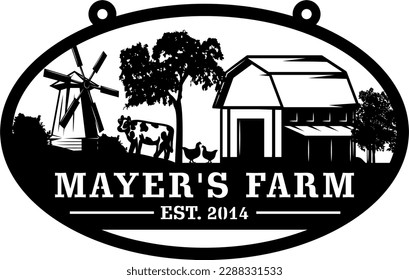 plate, sign, emblem home farm, garden - decor, laser cutting