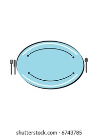plate and silverware
