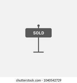 Plate sold Flat Icon