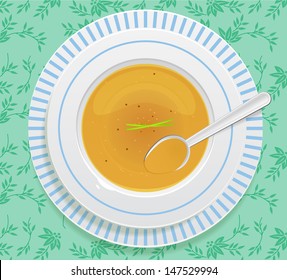 Plate of soup