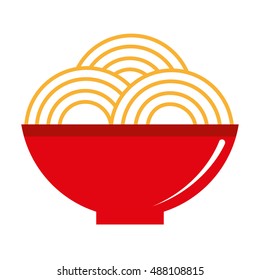 plate of spaghetti icon vector illustration design