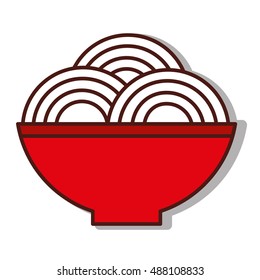 plate of spaghetti icon vector illustration design