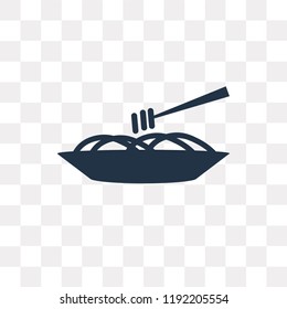 Plate of Spaghetti vector icon isolated on transparent background, Plate of Spaghetti transparency concept can be used web and mobile