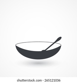 Plate spoon icon