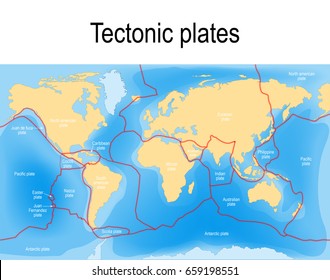 338 Tectonic plates map Images, Stock Photos & Vectors | Shutterstock