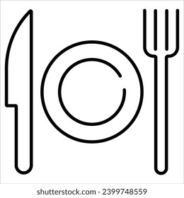 Plate with Utensils, Restaurant business and food