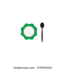 Plate vector design ilustration icon templat