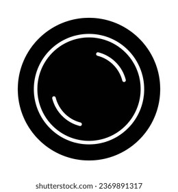 Plate Vector Glyph Icon For Personal And Commercial Use.

