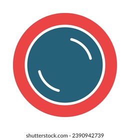 Plate Vector Glyph Two Color Icon For Personal And Commercial Use.
