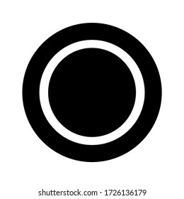 Plate vector illustration. Flat style