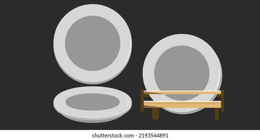 plate vector illustration graphic design element eps