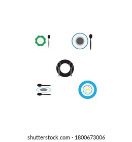 plantilla de icono de diseño de ilustración de vector de placa