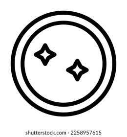 Diseño de iconos de línea del vector de placa