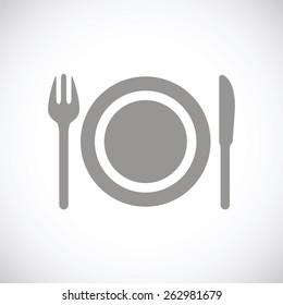 Plate web black icon on a white background. Vector symbol