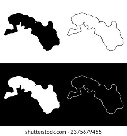 Plateau Central region map, administrative division of Burkina Faso. Vector illustration.