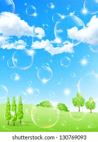 Plateau landscape sky