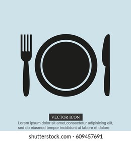 Plate,fork and knife