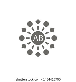 Platelet , Ab icon. Element of blood donation icon. Premium quality graphic design icon. Signs and symbols collection icon for websites, web design, mobile app
