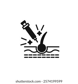Platelet rich plasma icon Simple thin line flat symbol