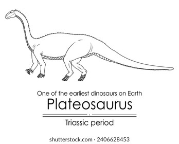 Plateosaurus, one of the earliest dinosaurs on Earth, appeared during the Triassic period