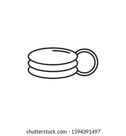 Plates icon outline style template. Trendy style, vector eps 10 