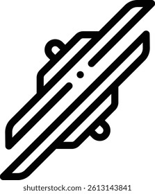 plates icon. Thin Linear Style Design Isolated On White Background
