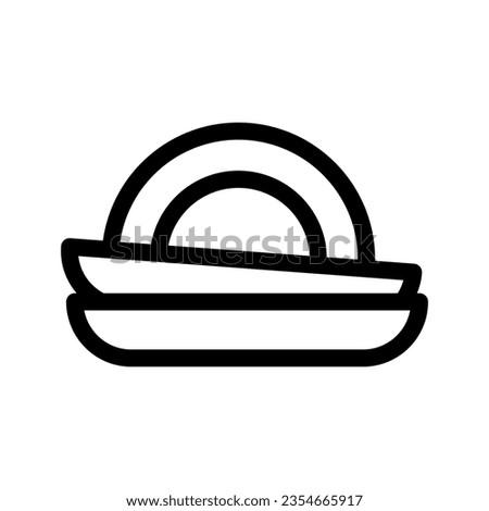 Plates Icon Vector Symbol Design Illustration