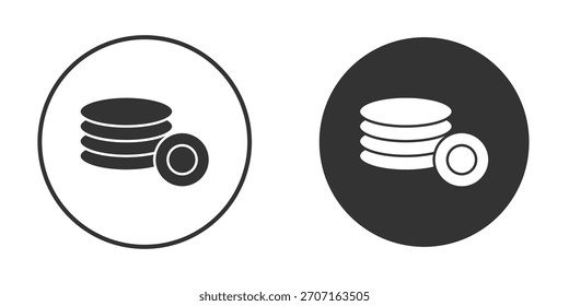 Plates icon for website design, logo for web and apps.