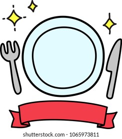 Plates, knives and forks
