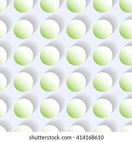 Plates on the wall. Seamless background pattern. Vector illustration