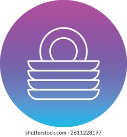 Plates vector icon. Can be used for printing, mobile and web applications.